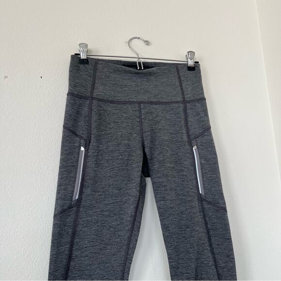 Athleta Rainier Grey Heathered High Rise Tight Leggings - Picture 4 of 11